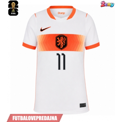 Lacne Ženy Futbalové dres Holandsko Cody Gakpo #11 MS 2026 Krátky Rukáv - Preč
